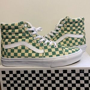Vans Sk8-Hi Checker Green/Off White